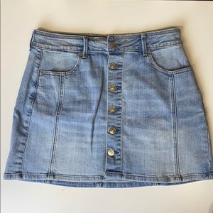 Size 10 blue Jean American Eagle skirt